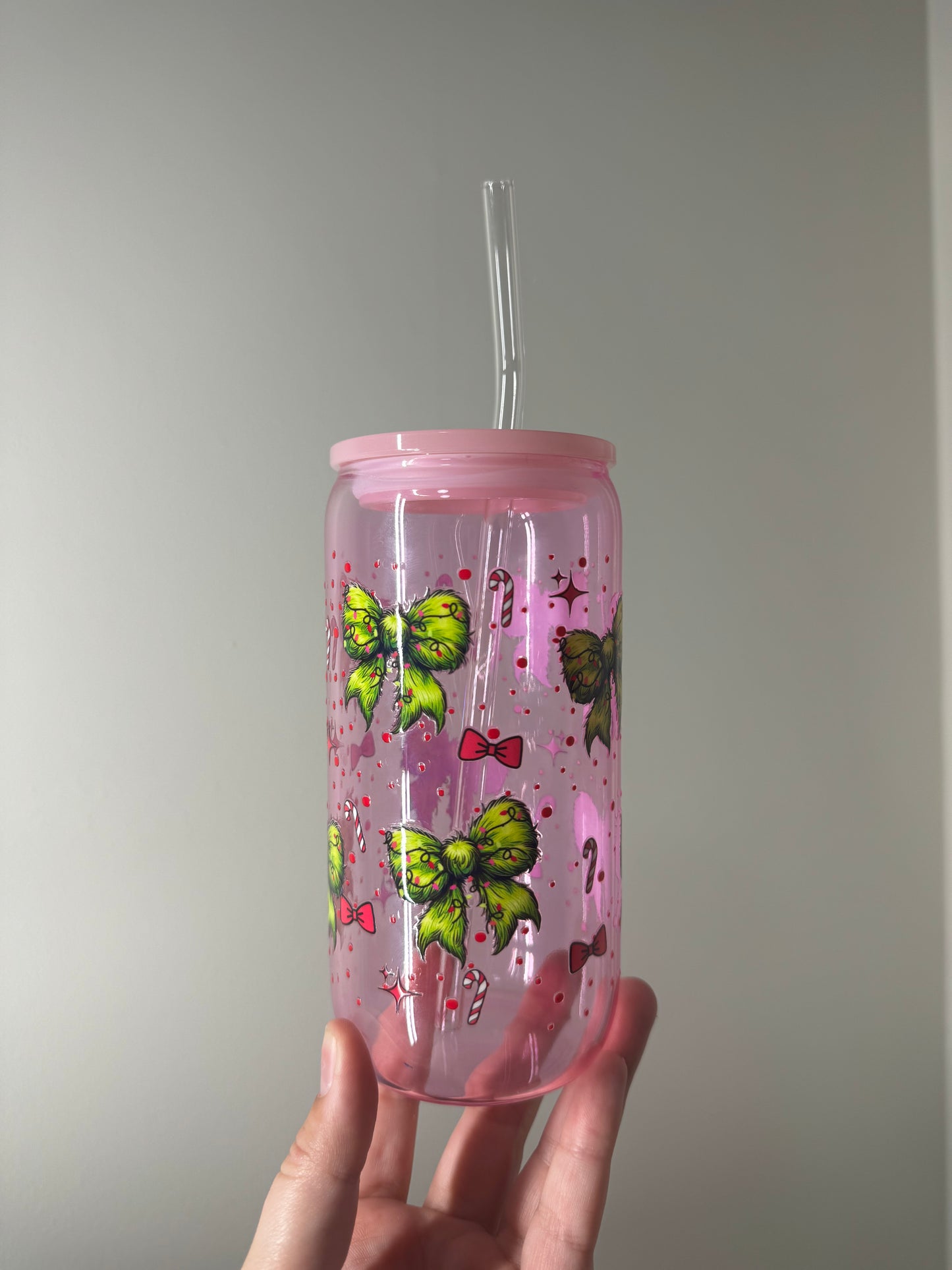 Bows 16oz Glass Cup