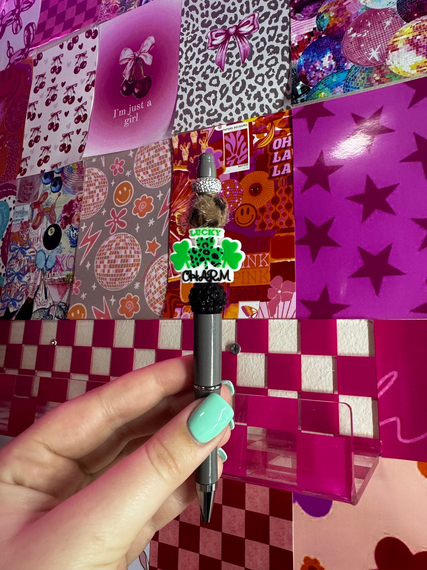 Lucky Charm Beaded Pen