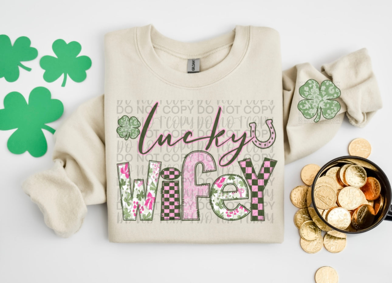 Lucky Mama/Wifey Crewneck