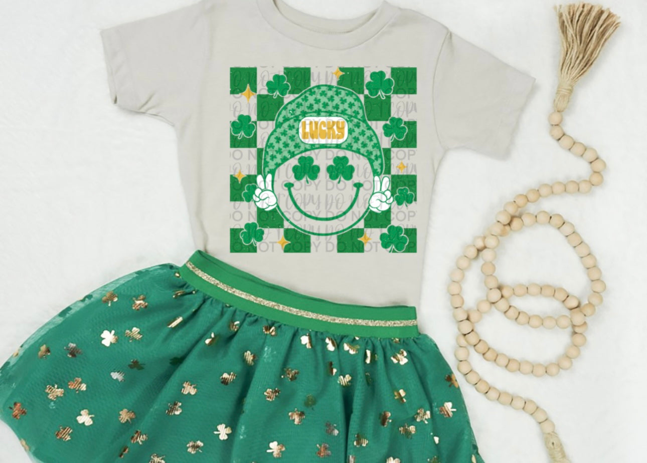 Green Retro Lucky Toddler/Youth T-Shirt