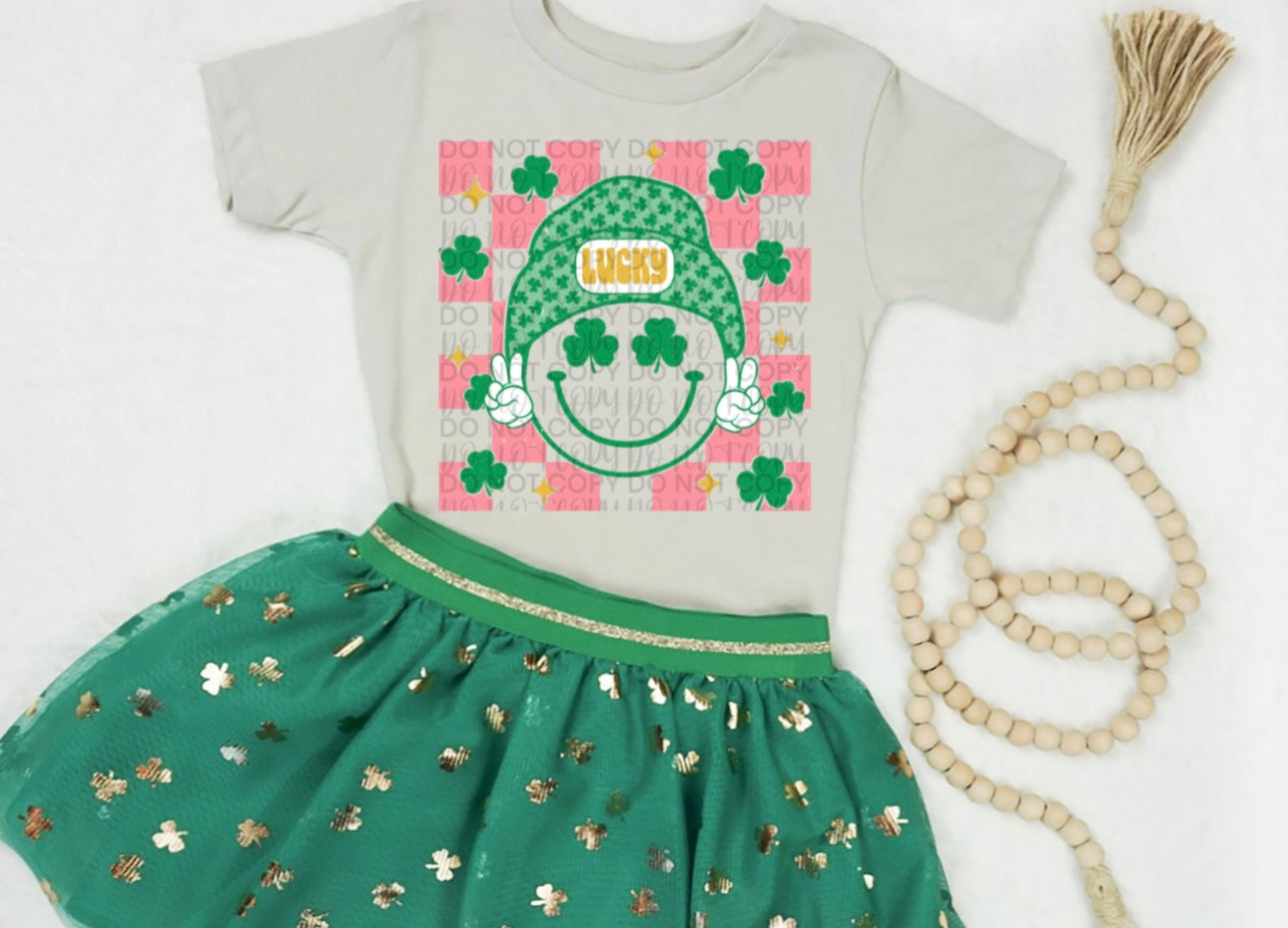 Pink Retro Lucky Toddler/Youth T-Shirt