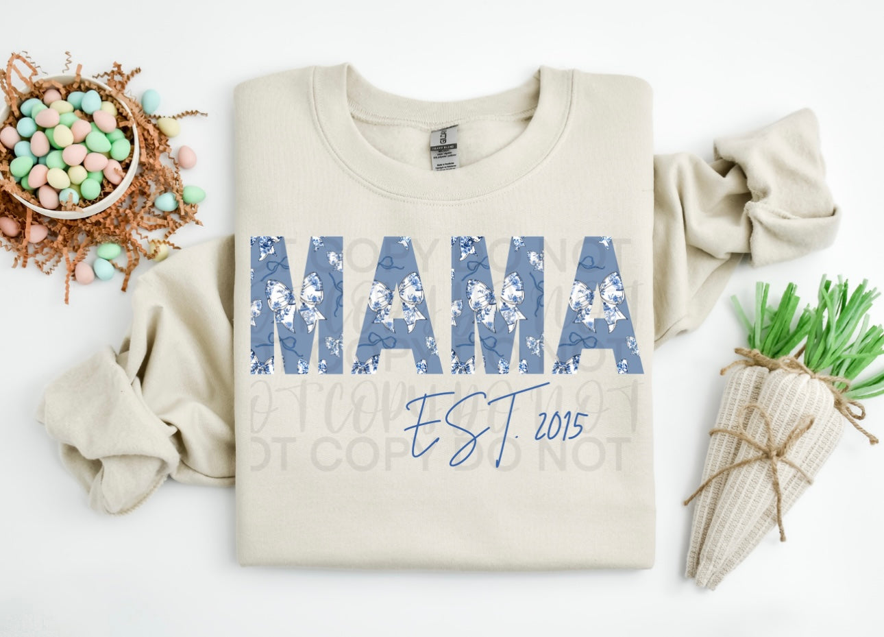 Blue Floral Mama