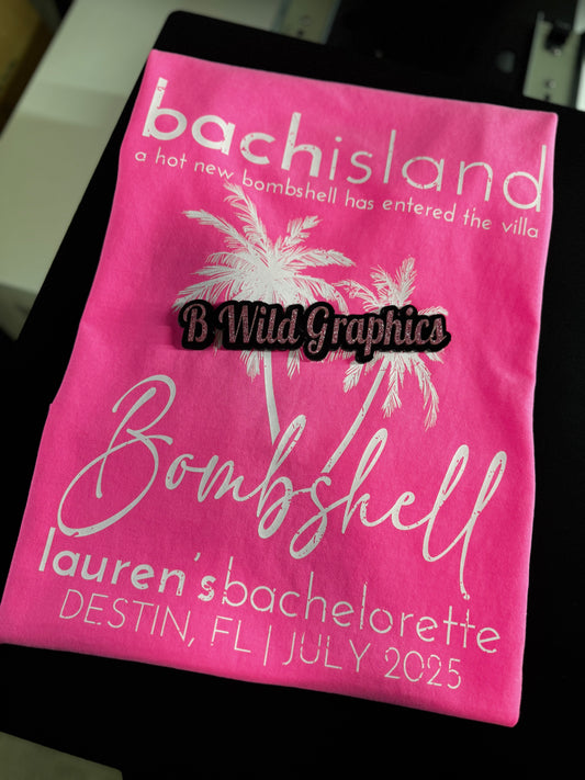Bachisland Bacherlatte Themed Tshirts