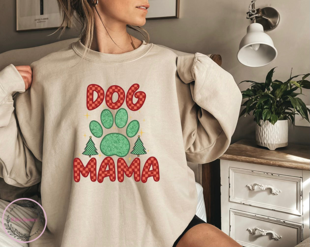 Christmas Dog Mama Crewneck