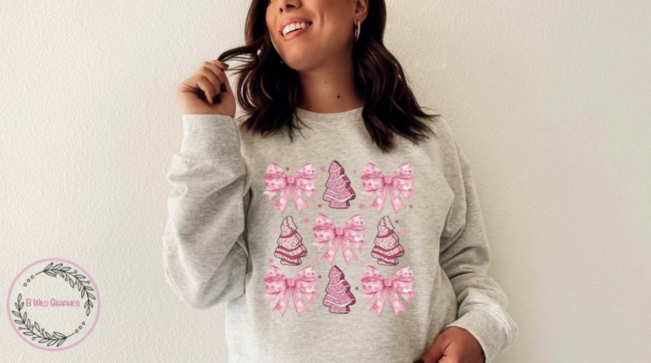 Pink Christmas Crewneck