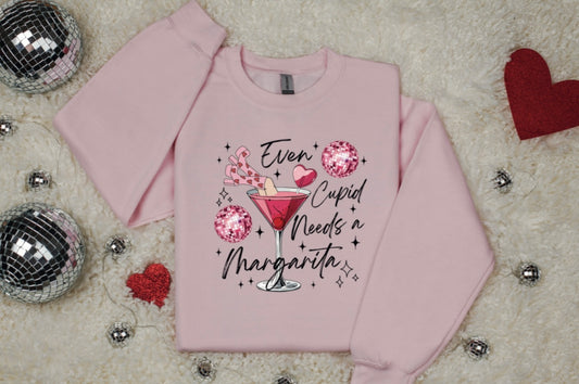 Even Cupid needs a Marg Crewneck