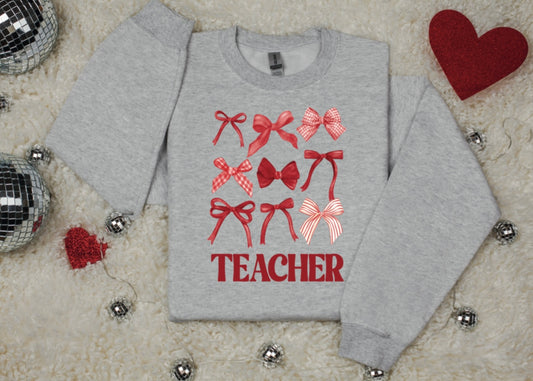 Teacher Bows Crewneck