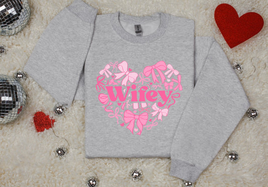 Wifey Coquette Crewneck