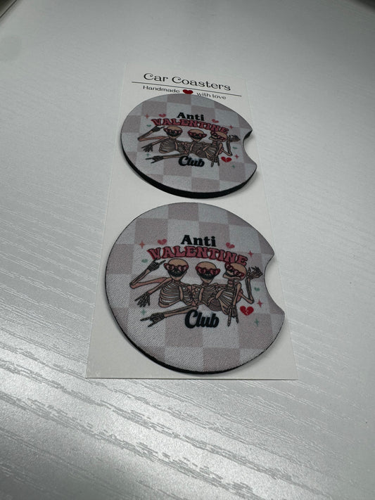 Anti Valentine Club Car Coasters