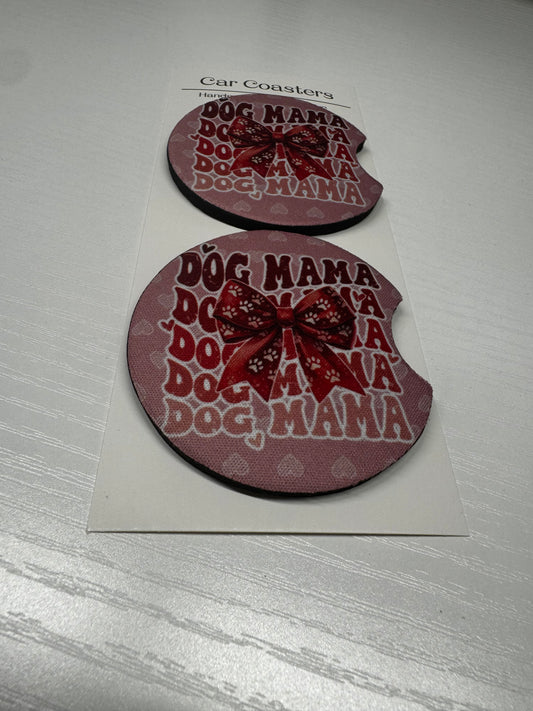 Dog Mama Car Coasters